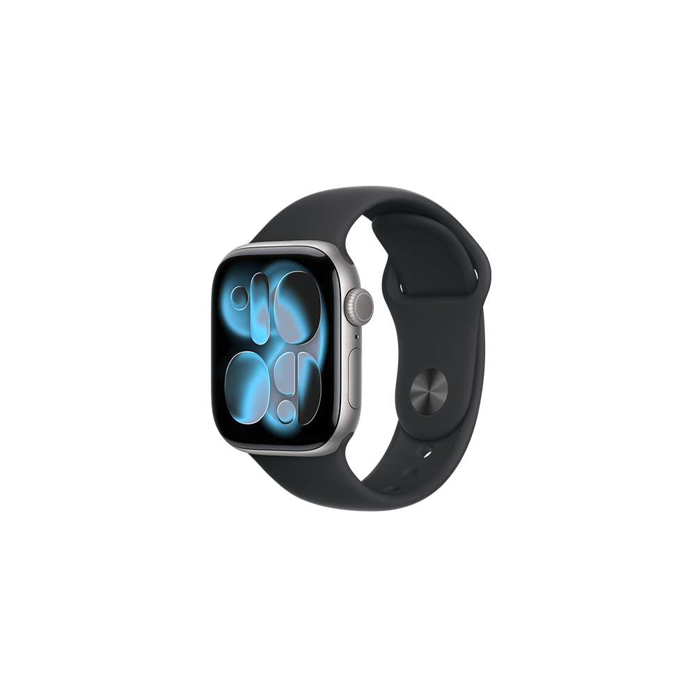 Watch Apple Watch Series 11 (2025) GPS 42mm Space Grey Aluminium Case with Sport Band S/M - Black
