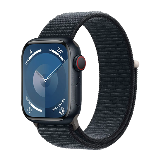 Watch Apple Watch Series 9 LTE 45mm Midnight Aluminium Case with Sport Band - Midnight