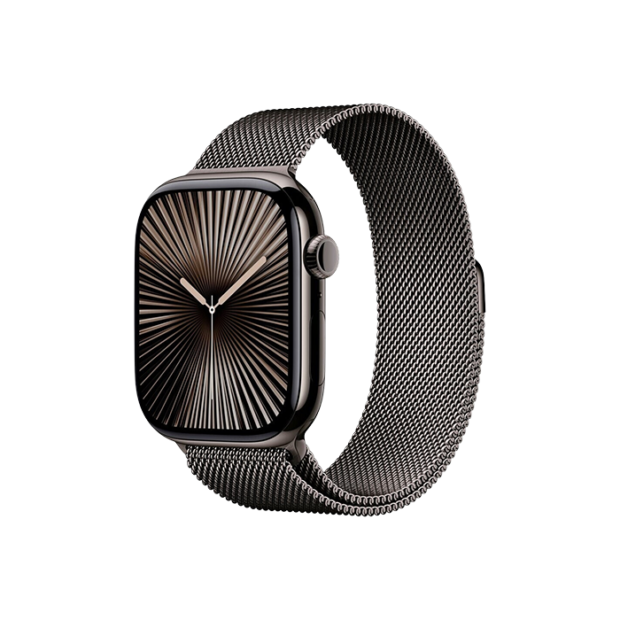 Watch Apple Watch Series 10 GPS + Cellular 46mm Slate Titanium Case with Milanese Loop M/L - Titanium