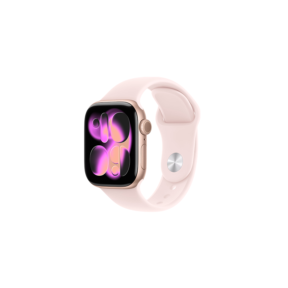 Watch Apple Watch Series 11 (2025) LTE 42mm Rose Gold Case with Light Blush Sport Band S/M - Rose Gold
