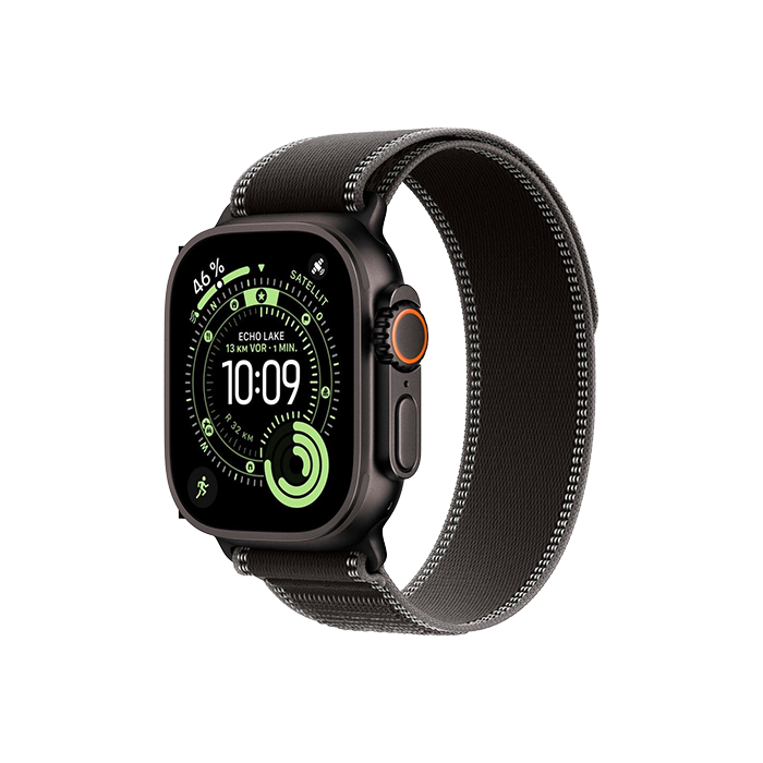 Watch Apple Watch Ultra 3 (2025) 5G 49mm Black Titanium Case with Trail Loop M/L - Black/Charcoal