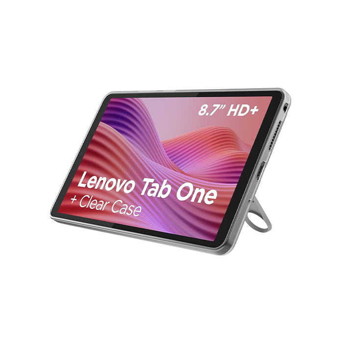 Tablet Lenovo Tab One 4GB RAM 128GB WiFi with Clear Case - Grey